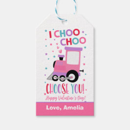 Valentijn I Choo Choo Kies je school klaslokaal Cadeaulabel