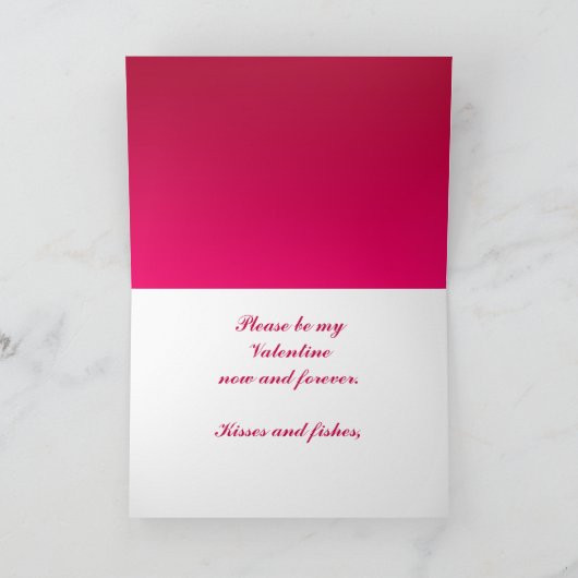 Valentijn I houdt van u orkawalvis Feestdagen Kaart (Binnen)