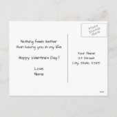 Valentijn I Love You XOXO Love Theme Aangepaste te Feestdagenkaart (Achterkant)