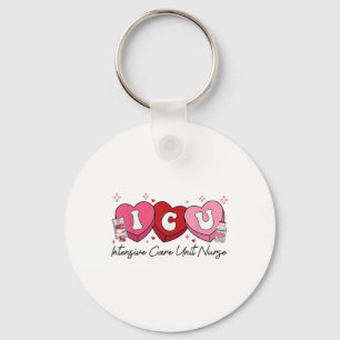 Valentijn IC Nurse Retro Intensive Care Unit Nurs Sleutelhanger