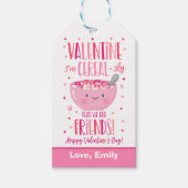 Valentijn Ik ben Cereal Classroom School Preschool Cadeaulabel (Voorkant)