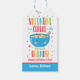 Valentijn Ik ben Cereal Classroom School Preschool Cadeaulabel