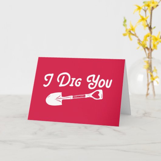 Valentijn Ik dig je Kaart (Gele Bloem)