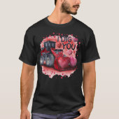 Valentijn - Ik dig je zwart T-Shirt (Voorkant)
