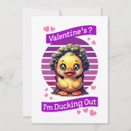 Valentijn? Ik ga ervandoor Feestdagenkaart