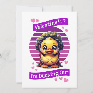 Valentijn? Ik ga ervandoor Feestdagenkaart