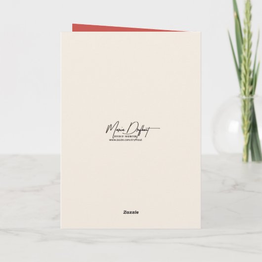 Valentijn Ik hou van je Hart Muurschildering Kaart (Achterkant)