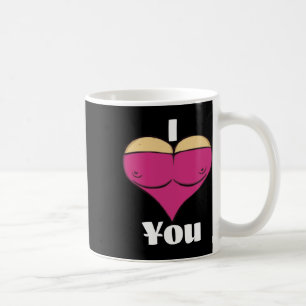 Valentijn, ik hou van je met mijn grote borsthart koffiemok