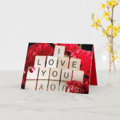 Valentijn Ik hou van je met vreugde reflectie Kaart (Gele Bloem)