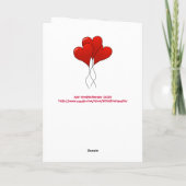 VALENTIJN:  "IK HOU VAN JE NIET OMDAT JE VOLMAAKT FEESTDAGEN KAART (Achterkant)