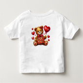 Valentijn Ik hou van je Teddy Bear Red Kinder Shirts (Achterkant)