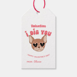 Valentijn, ik vind je leuk! Cool Groovy Dog Cadeaulabel