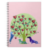 Valentijn Illustratie Notitieboek, DachshundHearts Notitieboek (Voorkant)