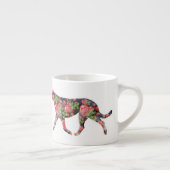 Valentijn Irish Wolfhound Kunstwerk Espresso Kop (Rechts)