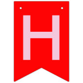 Valentijn is een mijne rode hartkantelaar vlaggetjes (Eerste vlag)