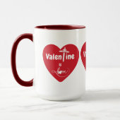 Valentijn is liefde twee toon koffie Mok (Links)