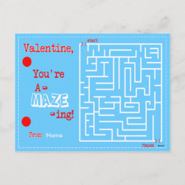 Valentijn Je bent A-MAZE-ING Feestdagenkaart