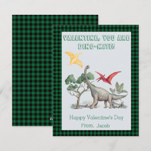 Valentijn, je bent DINO-Mite! Valentijnskaarten vo Feestdagenkaart