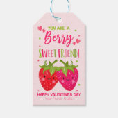 Valentijn Je bent een Berry Sweet Friend klaslokaa Cadeaulabel (Voorkant)