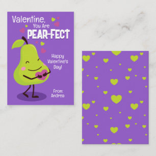 Valentijn, je bent peerachtig. notitiekaartje