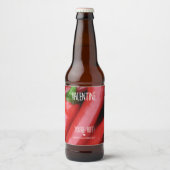 Valentijn, je bent warm! bier etiket (Voorkant)