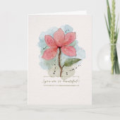 Valentijn Je bent zo mooi Waterverf Sketchy Kaart (Voorkant)