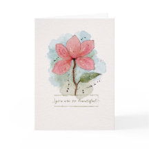 Valentijn Je bent zo mooi Waterverf Sketchy