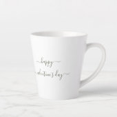 Valentijn je bent zo mooi Waterverf-ventilator Latte Mok (Rechts)