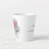 Valentijn je bent zo mooi Waterverf-ventilator Latte Mok (Voorkant)