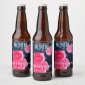Valentijn, je brengt me naar de maan en terug! bier etiket (Flessen)