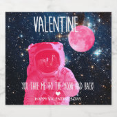 Valentijn, je brengt me naar de maan en terug! bier etiket (Enkel label)