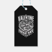 Valentijn, je doet mijn hart racen cadeaulabel (Voorkant)