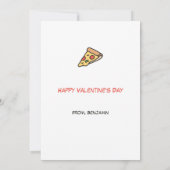 Valentijn je hebt een pizza mijn hart feestdagenkaart (Achterkant)