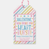 Valentijn, je laat mijn hart barsten geschenk Labe Cadeaulabel (Voorkant)