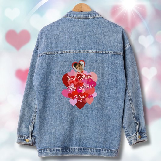Valentijn Je maakt mijn Pop Denim Jacket