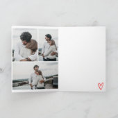 Valentijn je steekt mijn wereld schattige 3 foto's kaart (Binnen)