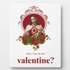 Valentijn Jesus Sacred Heart katholieke religie Fotoplaat