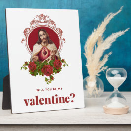 Valentijn Jesus Sacred Heart katholieke religie Fotoplaat