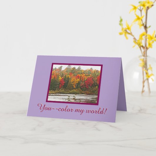 valentijn/JIJ KLEURT MIJN WERELD Kaart (Gele Bloem)