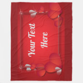 VALENTIJN (Jouw tekst toevoegen) Fleece Deken (Voorkant)