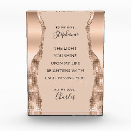 Valentijn Jubileum Roos Gold Romantic Poem Fotoblokken