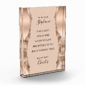 Valentijn Jubileum Roos Gold Romantic Poem Fotoblokken (Links)