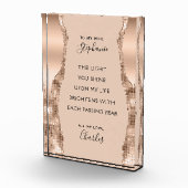 Valentijn Jubileum Roos Gold Romantic Poem Fotoblokken (Rechts)