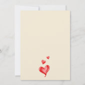 Valentijn juicht om van Vrijgezellenfeest te houde Kaart (Achterkant)