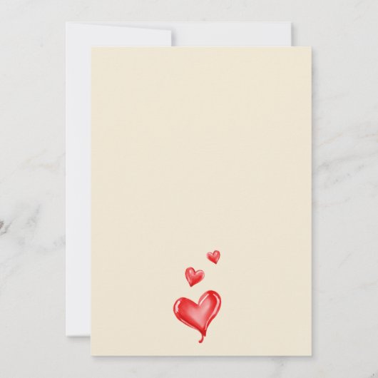 Valentijn juicht om van Vrijgezellenfeest te houde Kaart (Achterkant)