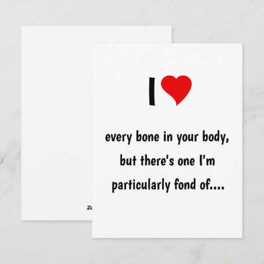 Valentijn kaart (Voorkant / Achterkant)