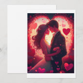 Valentijn-kaart Feestdagenkaart (Voorkant / Achterkant)