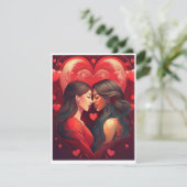 Valentijn-kaart Feestdagenkaart (Staand voorkant)