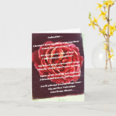 Valentijn kaart gepersonaliseerd gedicht (Gele Bloem)