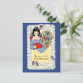 Valentijn Kaart met Bluebirds (Staand voorkant)